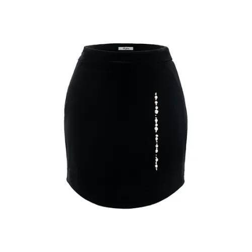 AS DALIO Повседневные короткие юбки Женские Черный