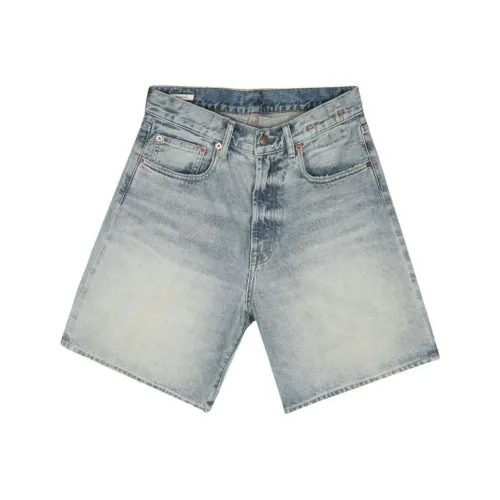 R13 SS24 Джинсовые шорты Женские Средне-голубой