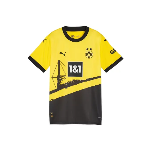 PUMA Домашняя футболка 23 24 Borussia Dortmund для детей и подростков ET желтая