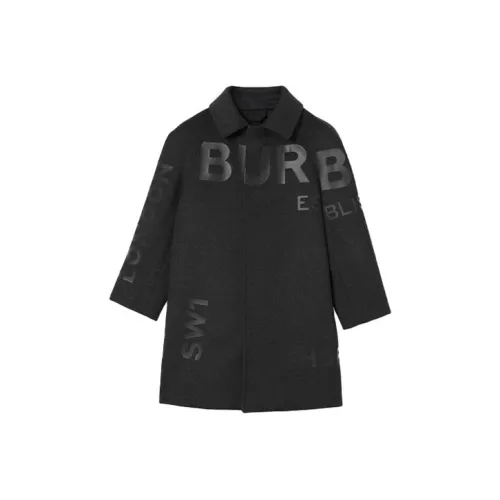 Burberry MID Длина Нейлон Пальто Весна-осень Детский Черный