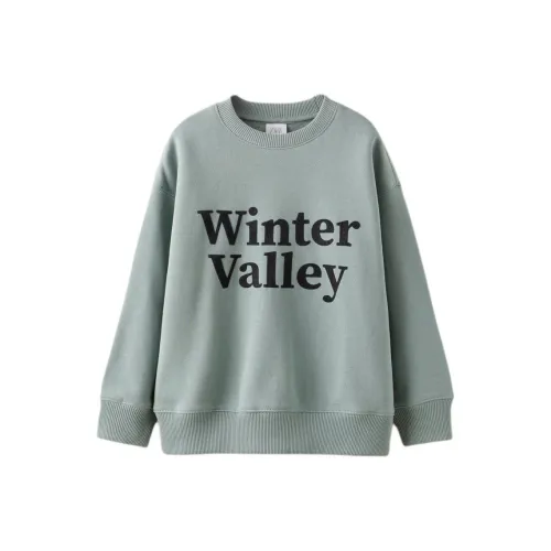 ZARA Свитшот Озерный Зеленый Детский