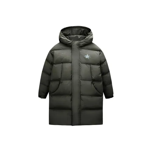 Конверс Down Jacket Серый Оливково-Зеленый Детский
