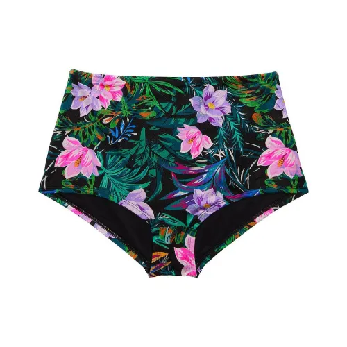 Victoria's Secret Черный Тропический/Черный Тропический Женские Плавки