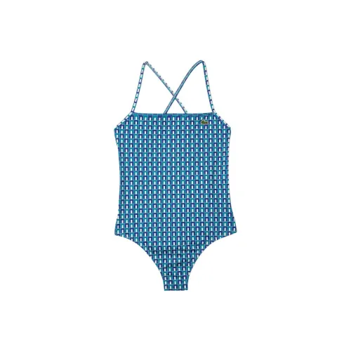 LACOSTE One-piece купальник Женский Белый Синий Зеленый