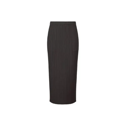 PLEATS PLEASE ISSEY MIYAKE Повседневная длинная юбка женская черная