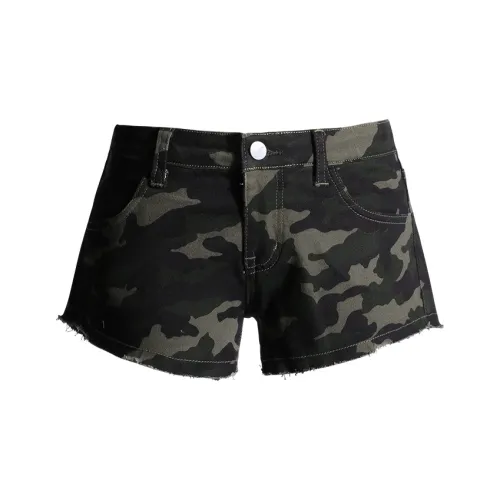 Wen Shan Джинсовые шорты Женские Камуфляж