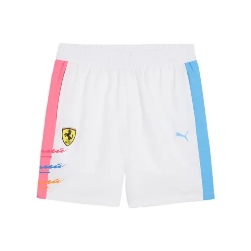 PUMA x SCUDERIA FERRARI Miami Повседневные шорты Мужские Белые