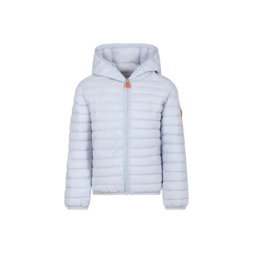 SAVE THE DUCK Хлопковый пуховик Детская одежда Животные Бесплатно Пуховая куртка Huey Пенный серый Детский