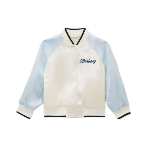Burberry Бейсбольная куртка Светлый крем для детей