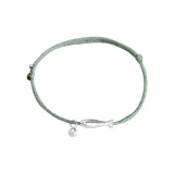 Браслет Lucky Koi Fish Bell - шнурок - зеленый