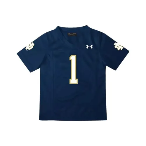 Under Armour Университетский OF Notre Dame T-Shirt Детский Синий
