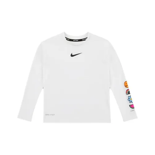 NIKE Белый/Черный Детские Т-рубашки