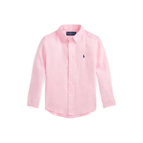 Polo Ralph Lauren SS22 Рубашка Осенний Весна Детский Розовый