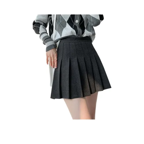 Ya Sheep People Повседневные короткие юбки Женские Темно-серый