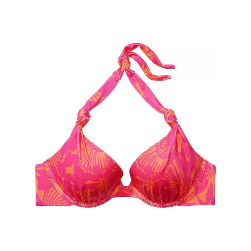 Victoria's Secret Розовый Узел Сексуальный Tee PUSH Вверх Бикини Топ Розовый PALMI Бикини Женские Розовый
