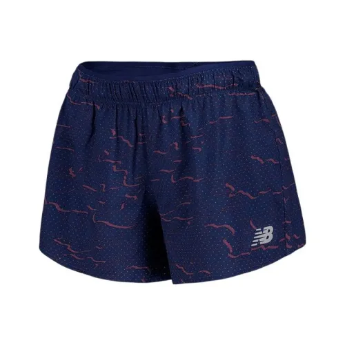 New Balance Синие Женские Спортивные Шорты