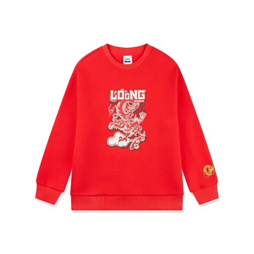 QIAODAN Свитшот New Life Красный Детский