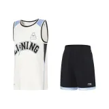 Набор (Кремовая майка + Черные шорты)