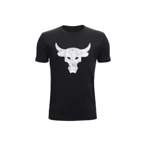 Under Armour Project T Рубашка Детская одежда Project Rock Brahma Bull Короткий рукав Черный Детский