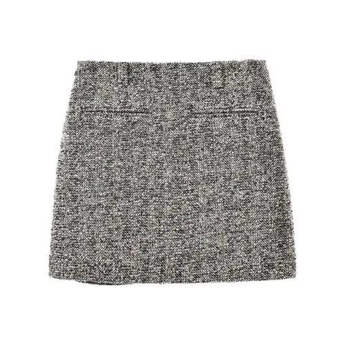 SINBOS Повседневные короткие юбки Женские Смешанный Фотиния Серый