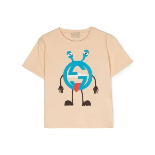 GUCCI Kids Т-рубашки слоновая кость
