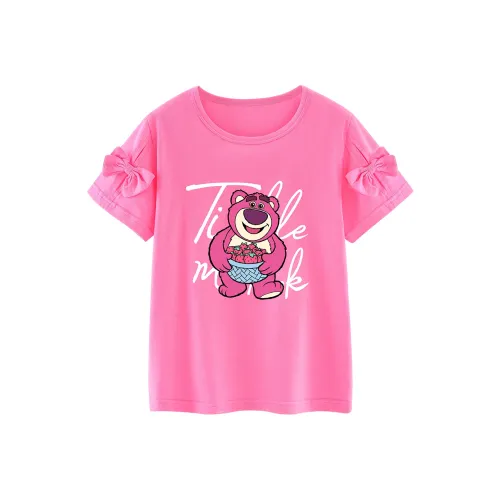 Disney T-рубашка розово-красного цвета для детей в возрасте 3-7 лет