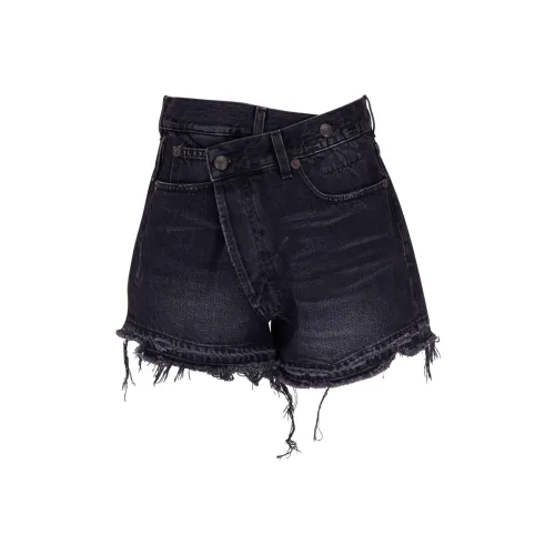 R13 Черные Женские Джинсовые Шорты