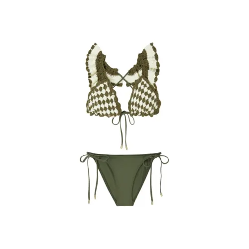 Zimmermann FW23 Бикини Женские Зеленый