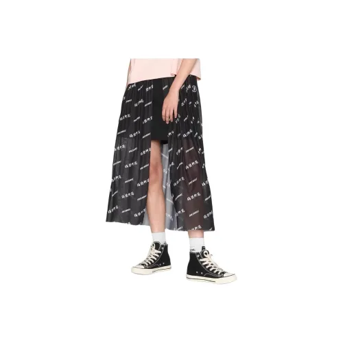 ONIARAI Повседневный Длинный Юбка Женские Черный