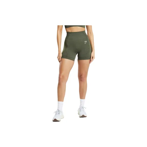 GYMSHARK Базовый Зеленый Marlstone Женские Спортивные Шорты