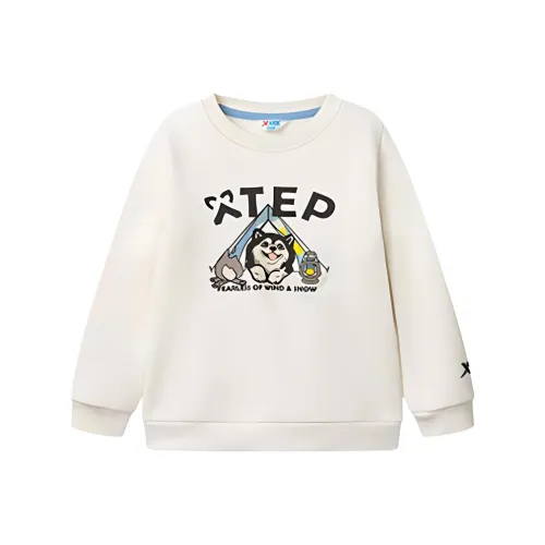 XTEP Толстовка Мягкая Белая для Дети Возрастом 3-7 Лет