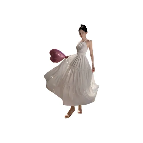 MORii Белые Женские Платья без рукавов