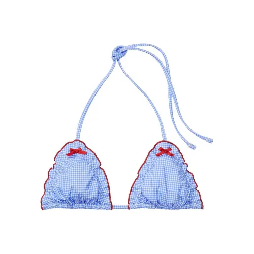 Victoria's Secret Розовый BY FRANKIES BIKINIS Reign Бикини Топ MG Бикини Женские Синий