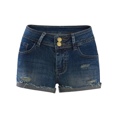 BRN Винтажные синие женские джинсовые шорты