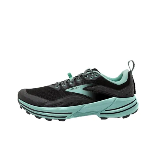 Brooks Cascadia 16 Устойчивые к истиранию Низкие Беговые кроссовки Женские Черные