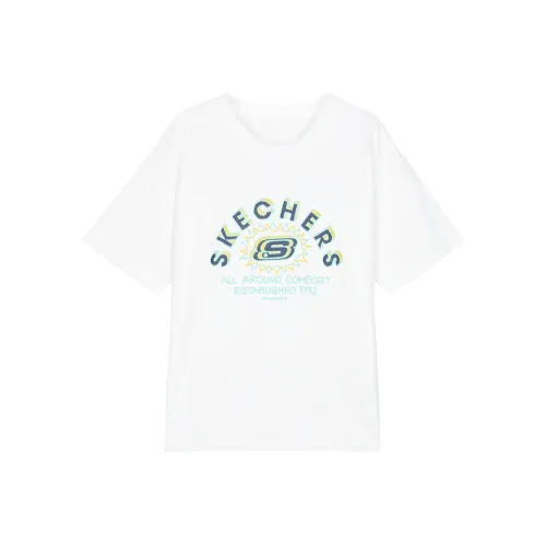 Skechers Яркий белый/0019 Kids T Рубашки