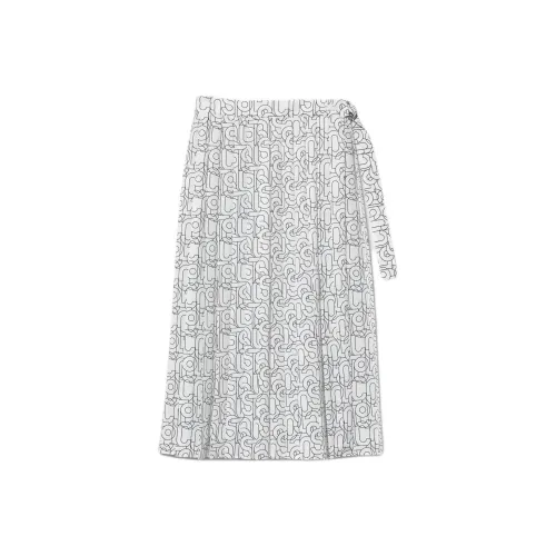 LACOSTE Повседневный Длинный Юбка Женская Белая