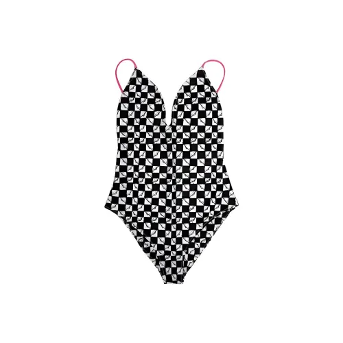 Chrome Hearts Черные Женские Ван-Пис Купальники