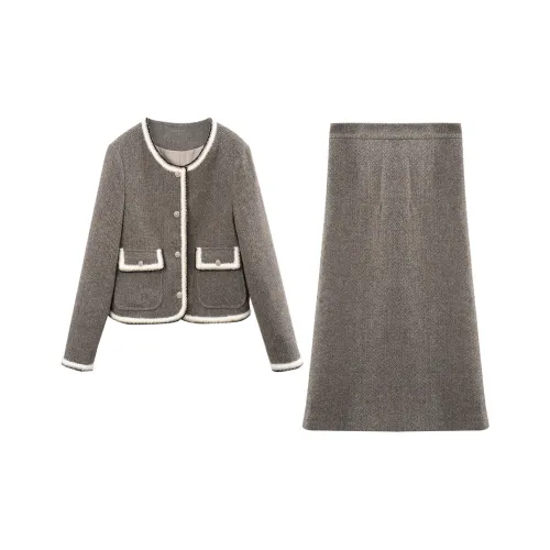 A paradise for awakening Комплект с юбкой Женские Кофе