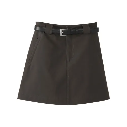 Fstudio Повседневные короткие юбки Женские Кофе