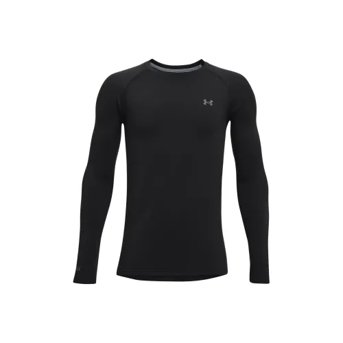 Under Armour T-рубашка детская одежда основа™ 4,0 Crew черная детская