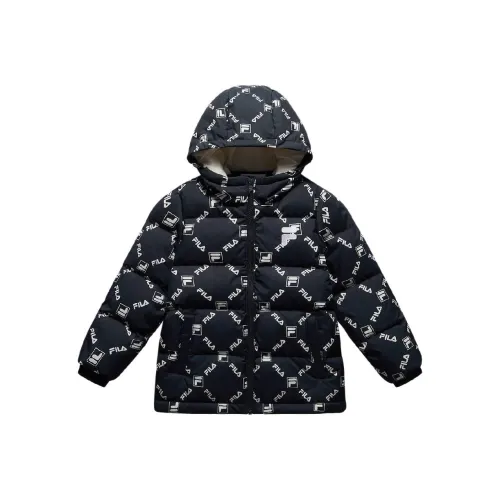 FILA KIDS Пуховик с принтом по всей поверхности для подростков