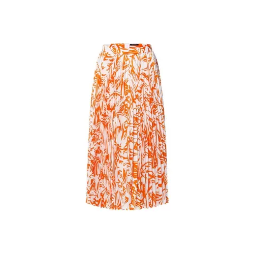 LOUIS VUITTON SS24 Повседневная длинная юбка женская оранжевая