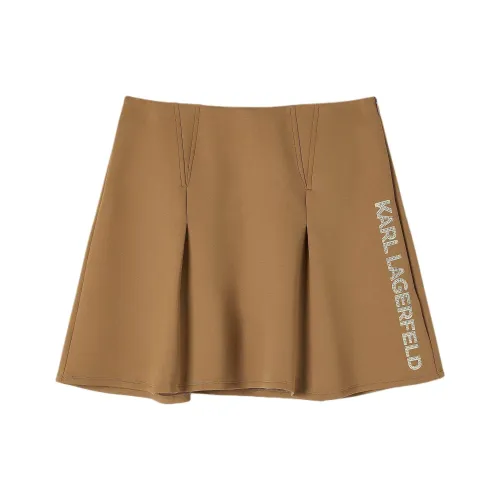 Karl Lagerfeld Повседневные короткие юбки Женские CAMEL