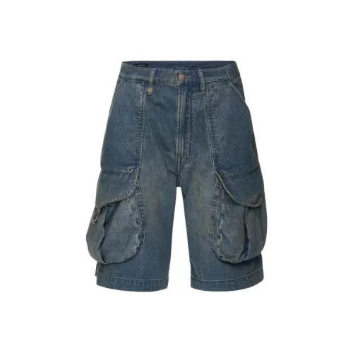 R13 SS24 Джинсовые шорты Женские Wilton Синий