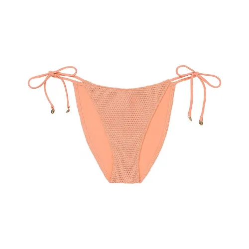Victoria's Secret Розовый Crochet STRING Бикини Низ PP Бикини Женские Апельсин