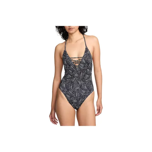 Nike Плавание Sneakerkini 2,0 Женские Крест Спина One-Piece Купальник One-Piece Купальник Женские Черный