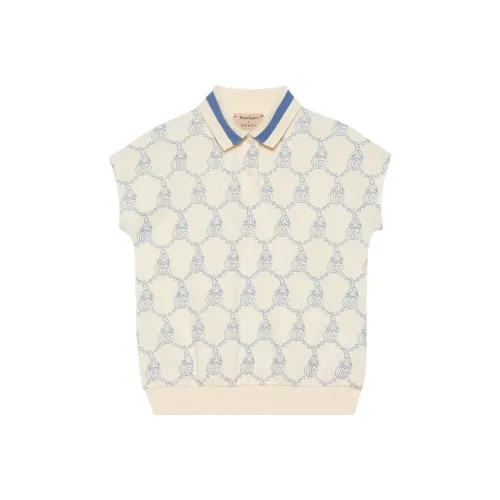 GUCCI x Peter Rabbit T-рубашка SS24 Айвори для малышей