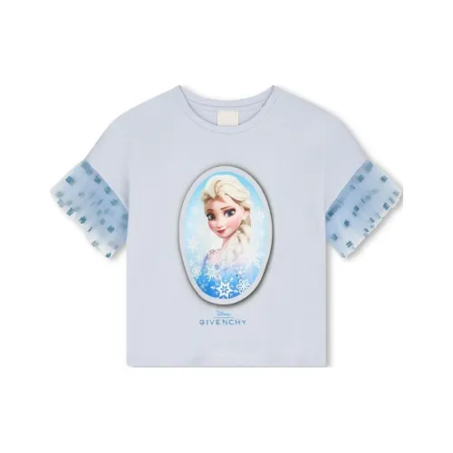 GIVENCHY x Disney SS24 T Рубашка Детская Светло-Синяя