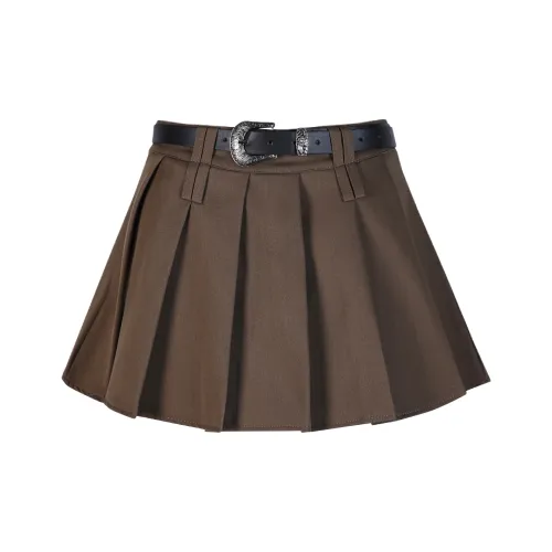 Wen Shan Повседневные короткие юбки Женские Хаки